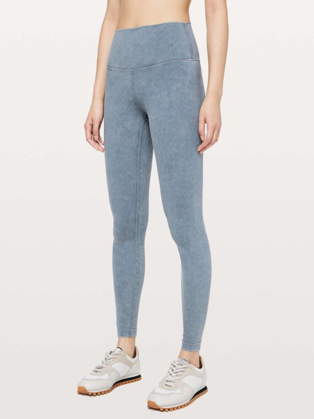Lululemon Wunder Under High Rise Tight 25" Leggings Luxtreme Washed Moon Blue 2